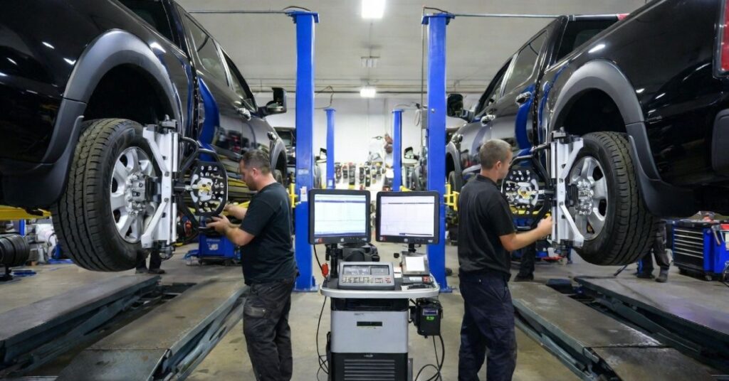 DIY vs Professional Truck Wheel Alignment 